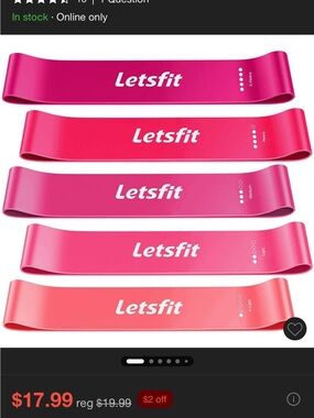 Pink Resistance Loop Bands - Set of 5